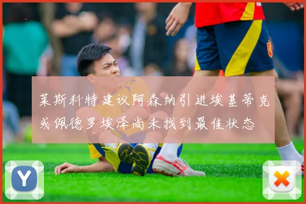 莱斯科特建议阿森纳引进埃基蒂克或佩德罗埃泽尚未找到最佳状态